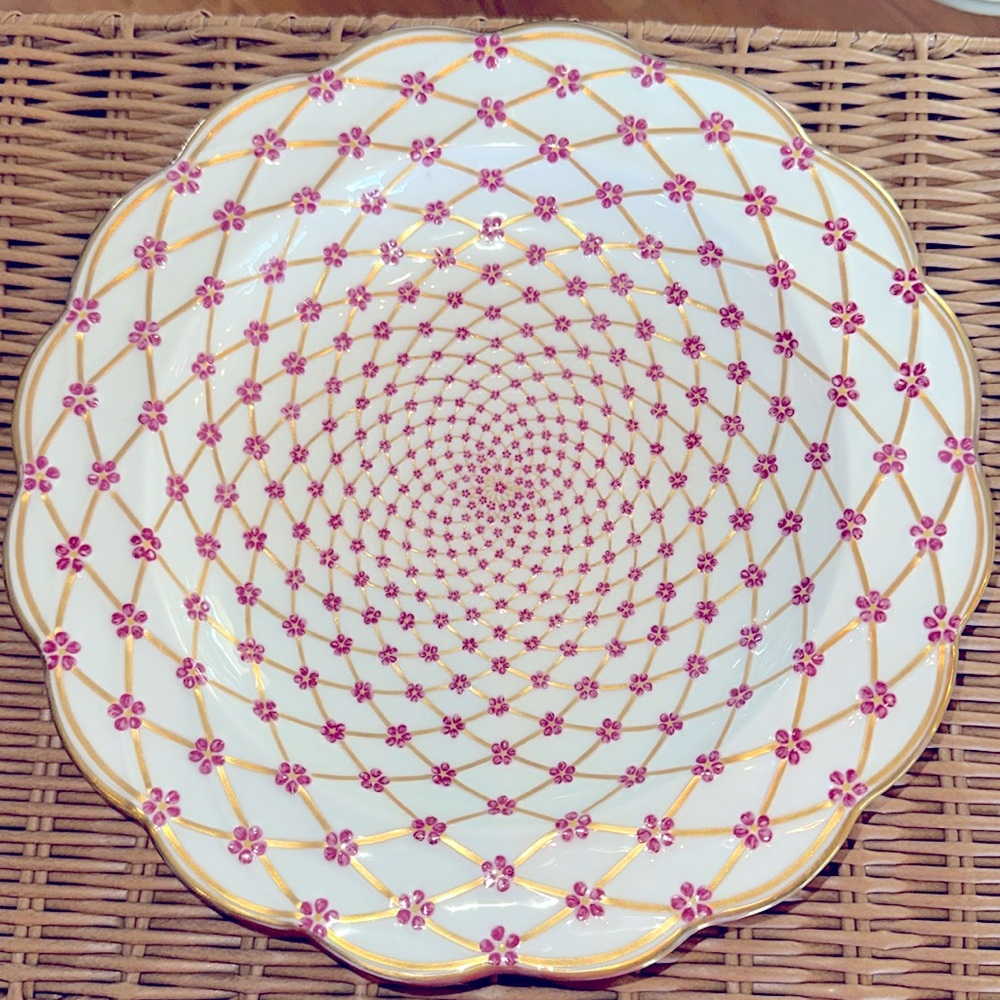 1 Met Museum 1950s Limoges Imperial Plate Of Empress Elizabeth Of Russia Plate